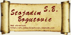 Stojadin Bogutović vizit kartica